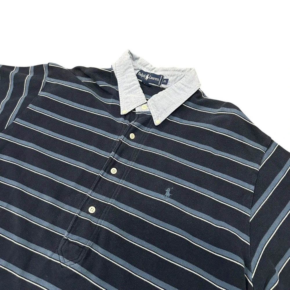 Ralph Lauren Men's Shirt Striped Collared XL Nautical Old Money Preppy